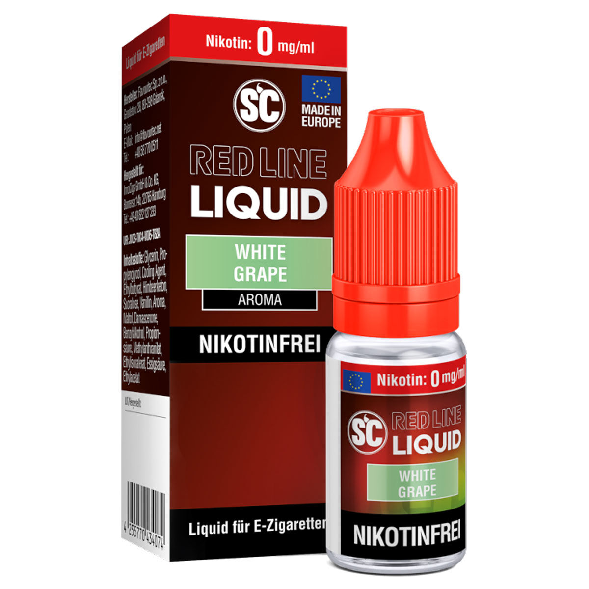 SC Red Line White Grape Nikotinsalz Liquid 10 ml 0 mg/ml