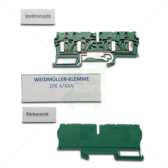 Schutzleiterklemme Weidmüller ZPE 4/4AN 4mm² grün