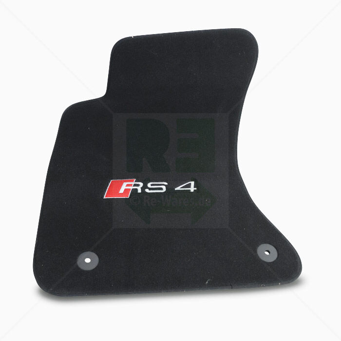 Fußmatten Audi RS4 5-teilig mit Logo Schwarz Vorne+Hinten