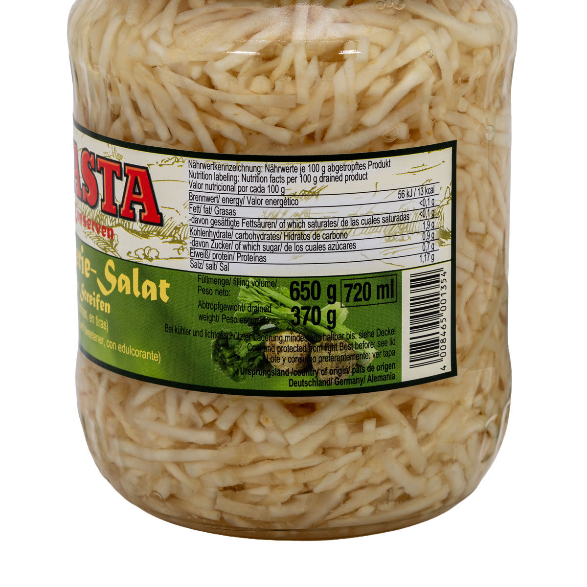 Selleriesalat Streifen im Glas 720ml von WASTA