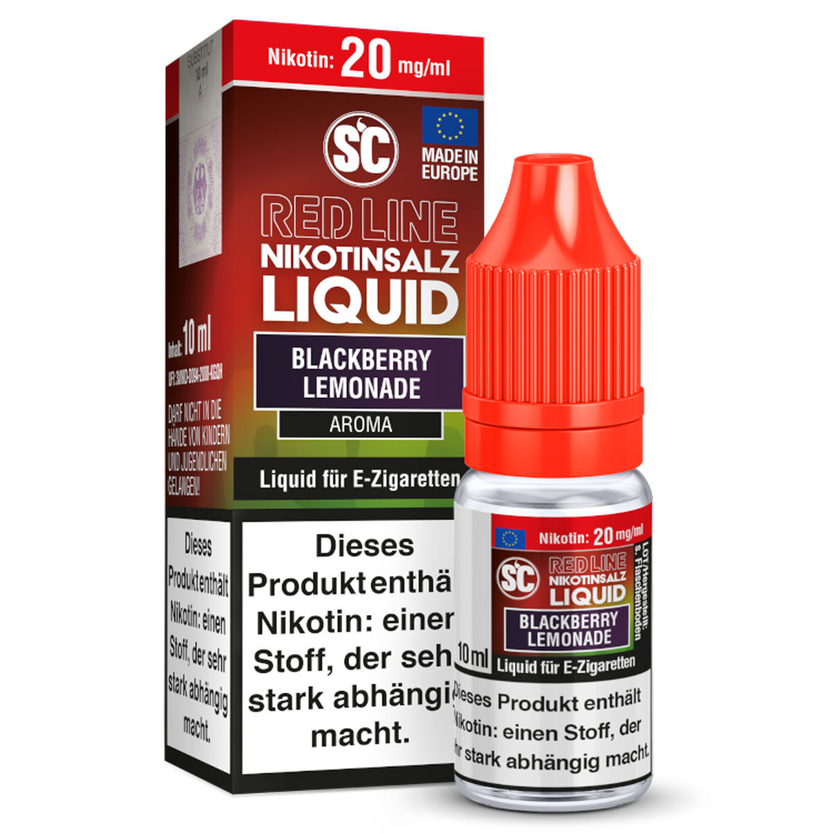 Liquid Nikotinsalz Red Line Blackberry Lemonade SC 10ml 20mg/ml (stark)