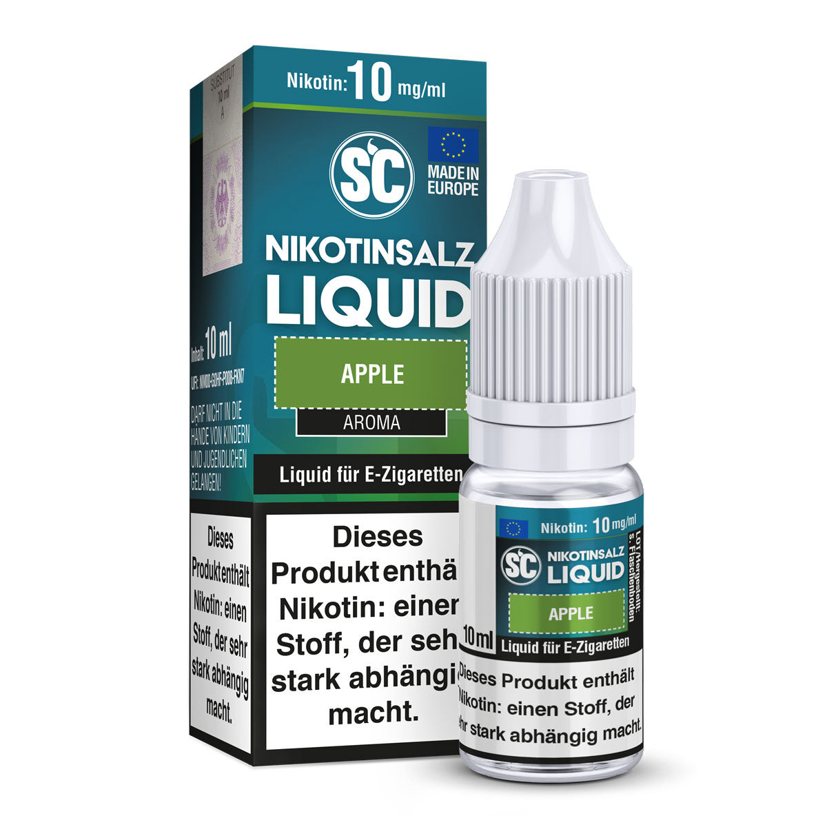 SC Liquid Nikotinsalz Apple 10 ml – 10 mg/ml