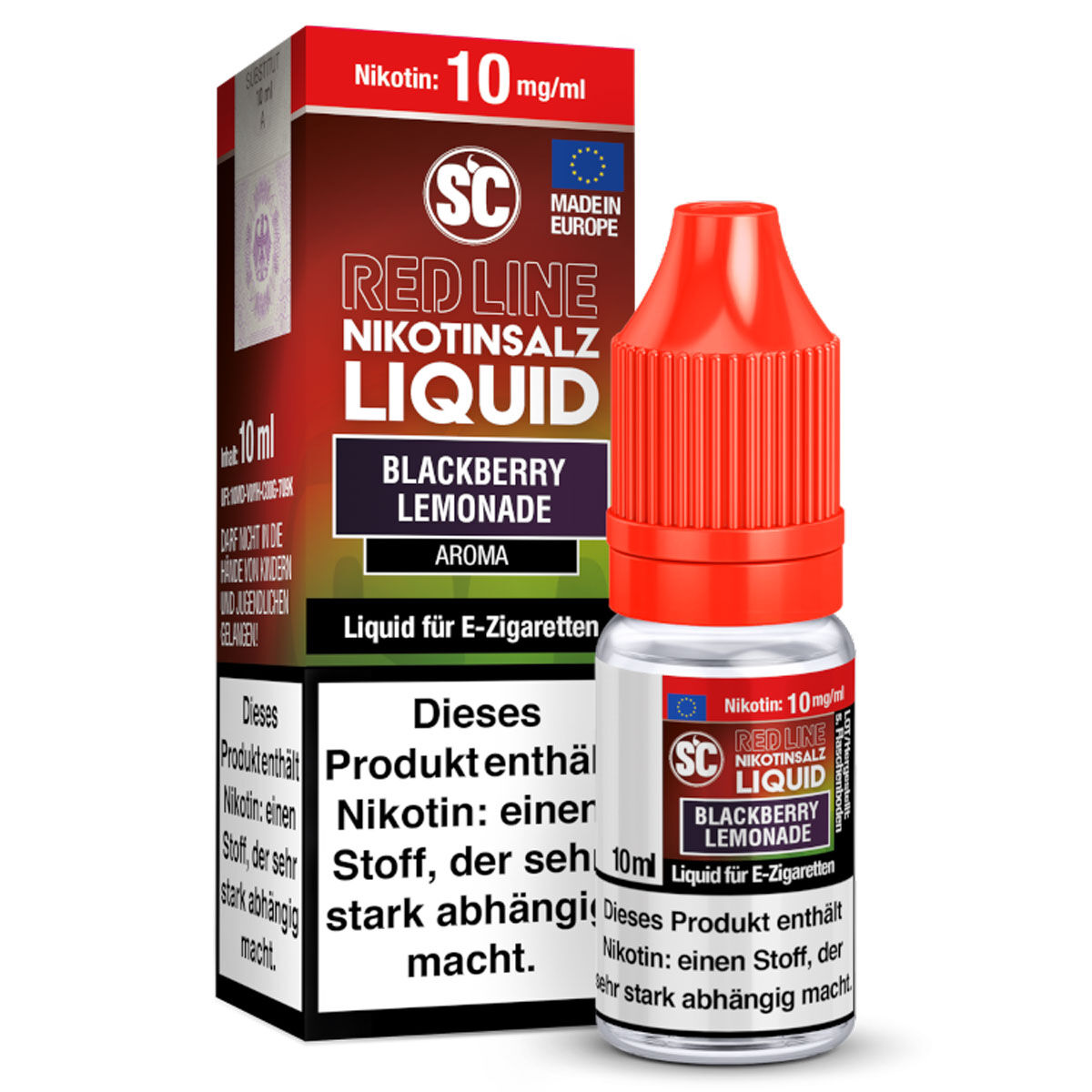 Liquid Nikotinsalz Red Line Blackberry Lemonade SC 10ml 10mg/ml (mittel)