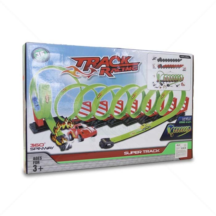 Autorennbahn LEAN Toys Track Racing