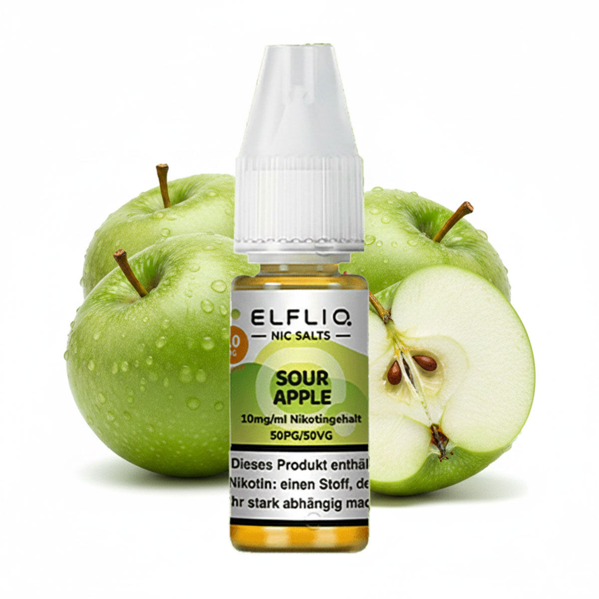 Liquid Nikotinsalz Sour Apple ELFLIQ 10ml 10mg/ml