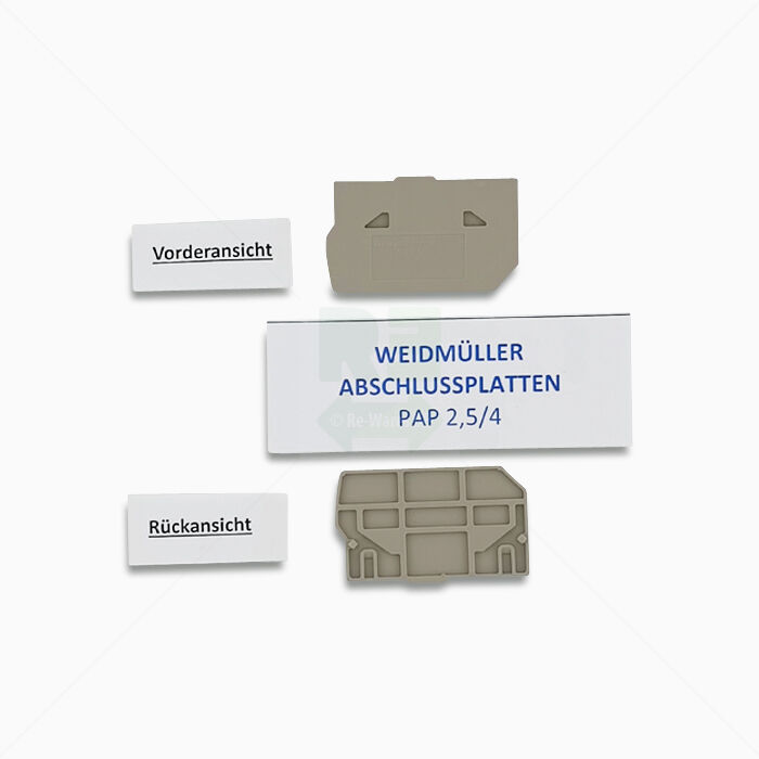 Abschluss/Zwischenplatten Weidmüller PAP 2,5/4 Abschlussplatte, beige
