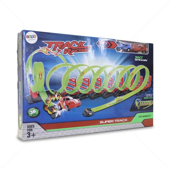 Autorennbahn LEAN Toys Track Racing Autorennbahn LEAN Toys Track Racing