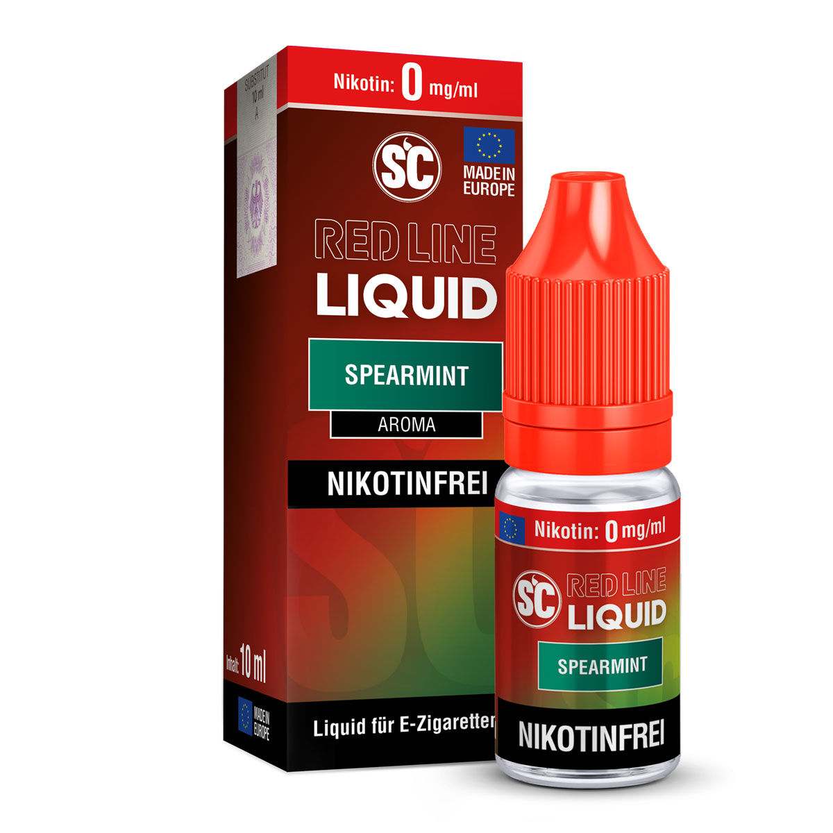 SC Red Line Spearmint Nikotinsalz-Liquid 10 ml 0 mg/ml
