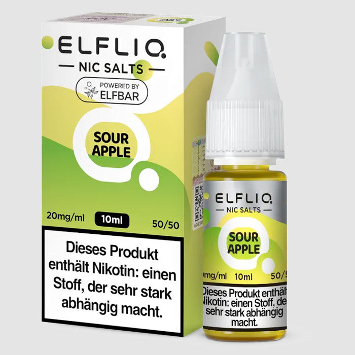 Liquid Nikotinsalz Sour Apple ELFLIQ 10ml 20mg/ml
