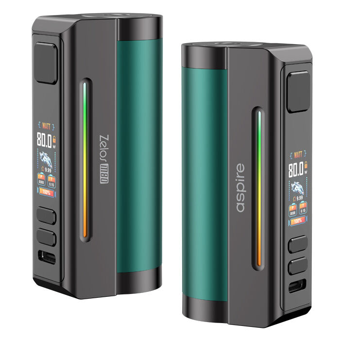Akkuträger ASPIRE Zelos M80 2600mAh 80W grün-gunmetal