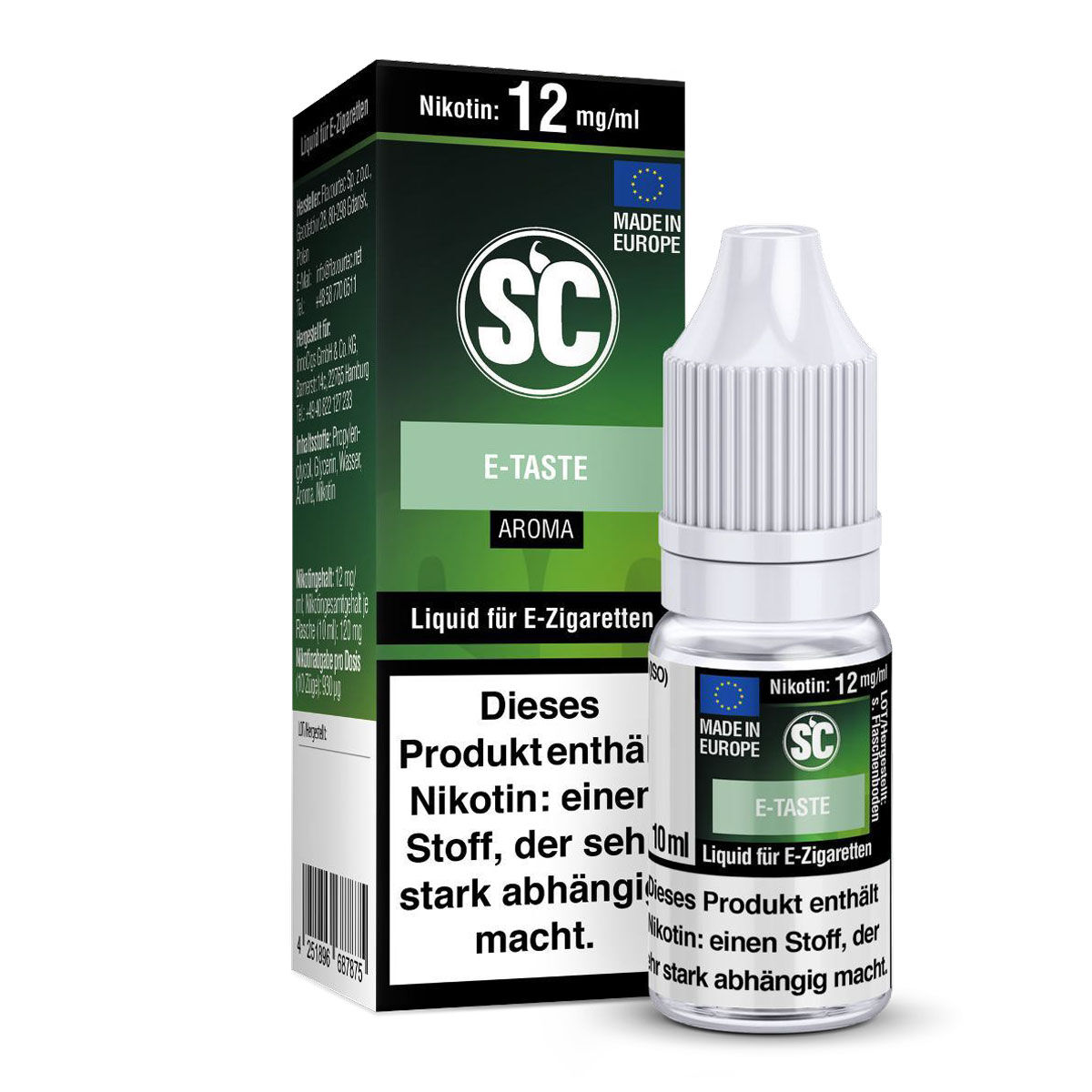 SC E-Taste Liquid Energydrink 10 ml – 12 mg/ml Nikotin