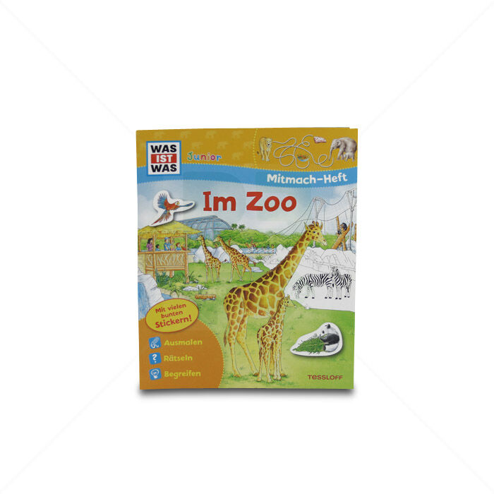 Heft Tessloff WAS IST WAS Junior Mitmach-Heft mit Sticker Im Zoo Heft Tessloff WAS IST WAS Junior Mitmach-Heft mit Sticker Im Zoo