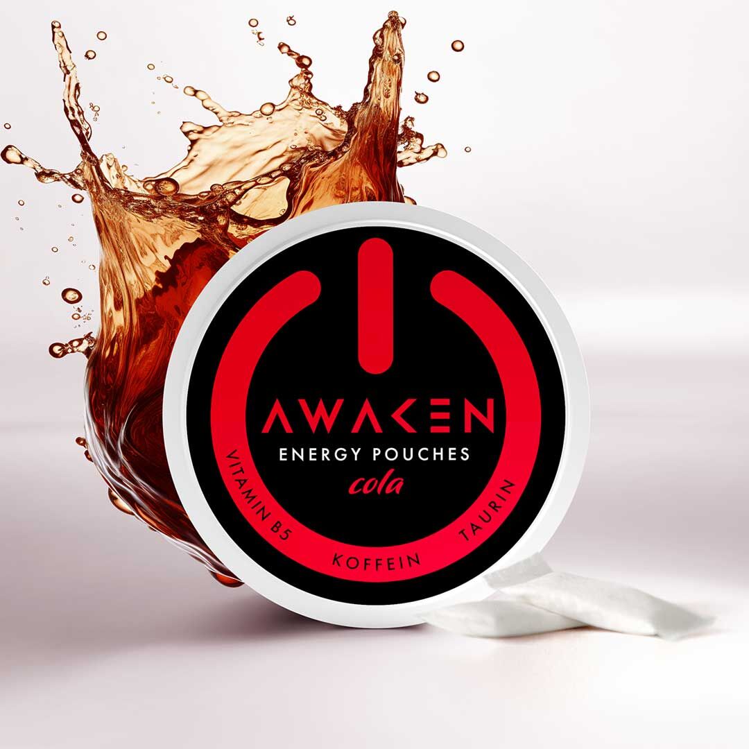 AWAKEN Energy Pouches Cola – 50 mg/g Koffein, 12 g