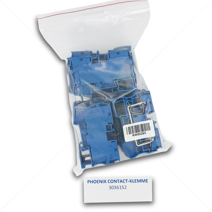 Klemmen Phoenix Contact 3036152 Durchgangsreihenklemme, 16mm², blau 12 Stück