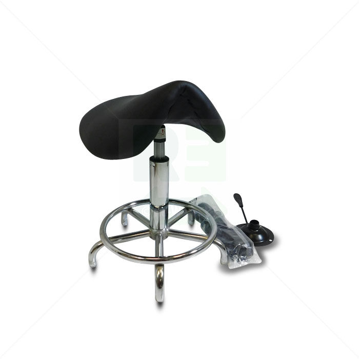 Drehhocker mit Rollen höhenverstellbar schwarz