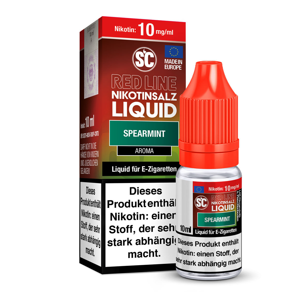 SC Red Line Nikotinsalzliquid Spearmint 10 mg/ml 10 ml