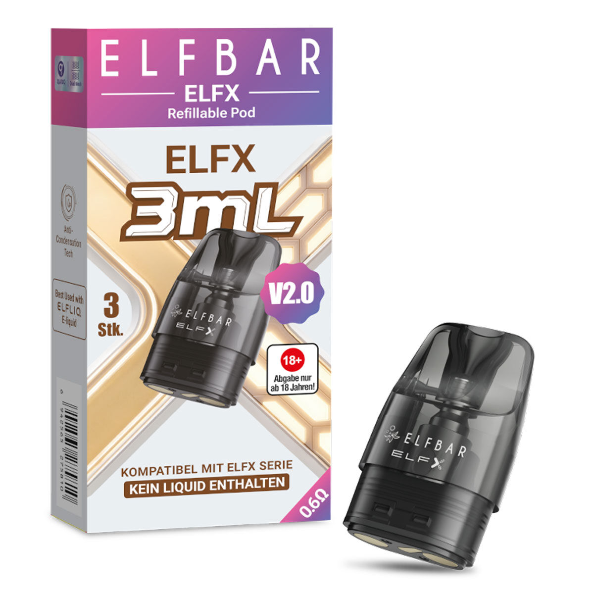 Pod ELFBAR Elfx 3ml 0,6 Ohm (v2.0)