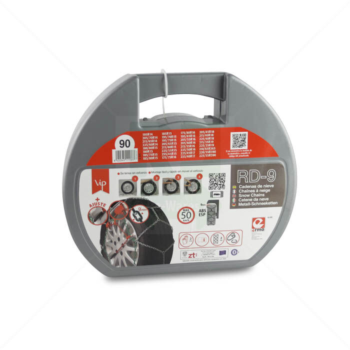 Schneeketten erma RD-9, Nr. 90, 2 Stück, inklusiv 2 Handschuhe Schneeketten erma RD-9, Nr. 90, 2 Stück, inklusiv 2 Handschuhe