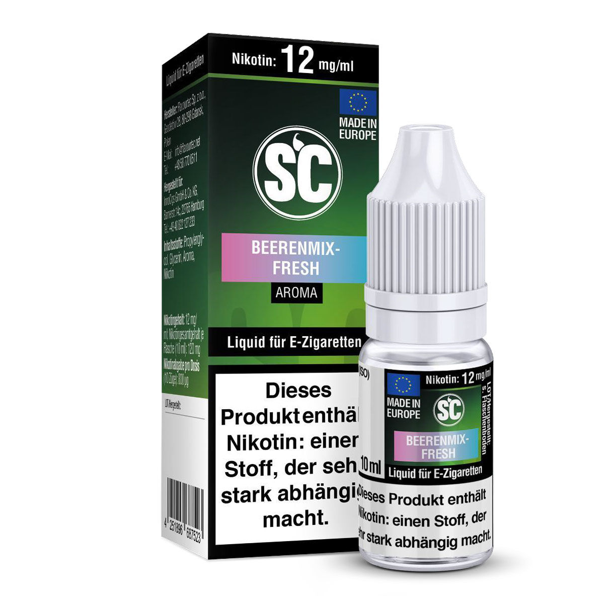 Liquid Beerenmix-Fresh SC 10 ml 12 mg/ml stark