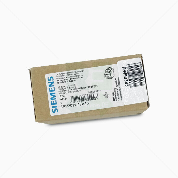 Leitungsschutzschalter Siemens 3RV2011-1FA15 Sirius 3,5-5 A