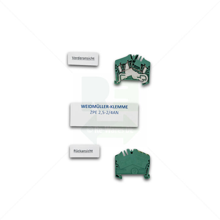 Klemme Weidmüller ZPE 2,5-2/4AN grün