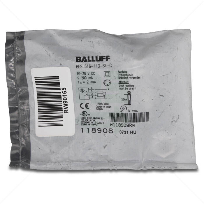 Sensor Balluff BES 516-113-S4-C induktiv Zylinder M12