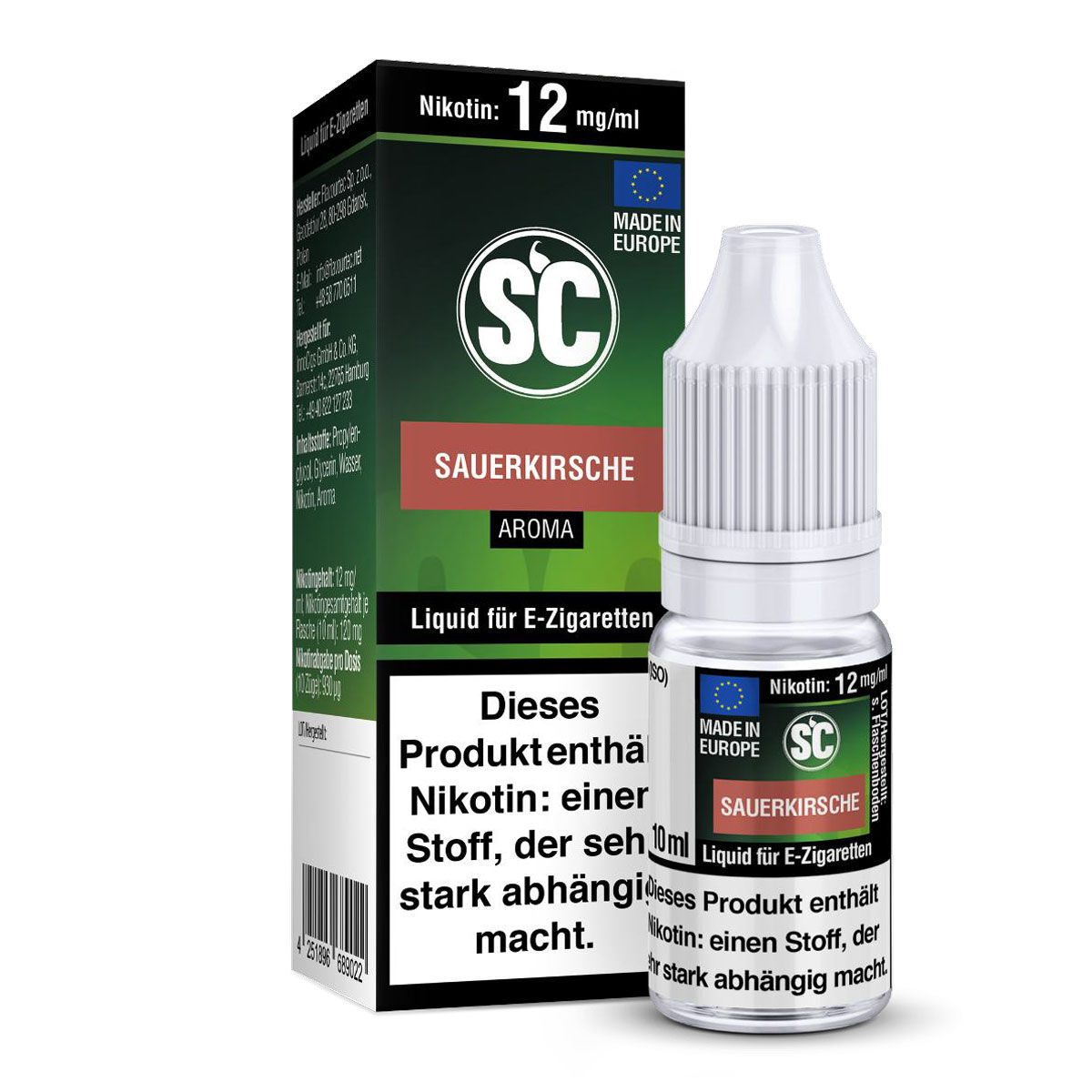 Liquid Sauerkirsche SC 10m 12 mg/ml (stark)