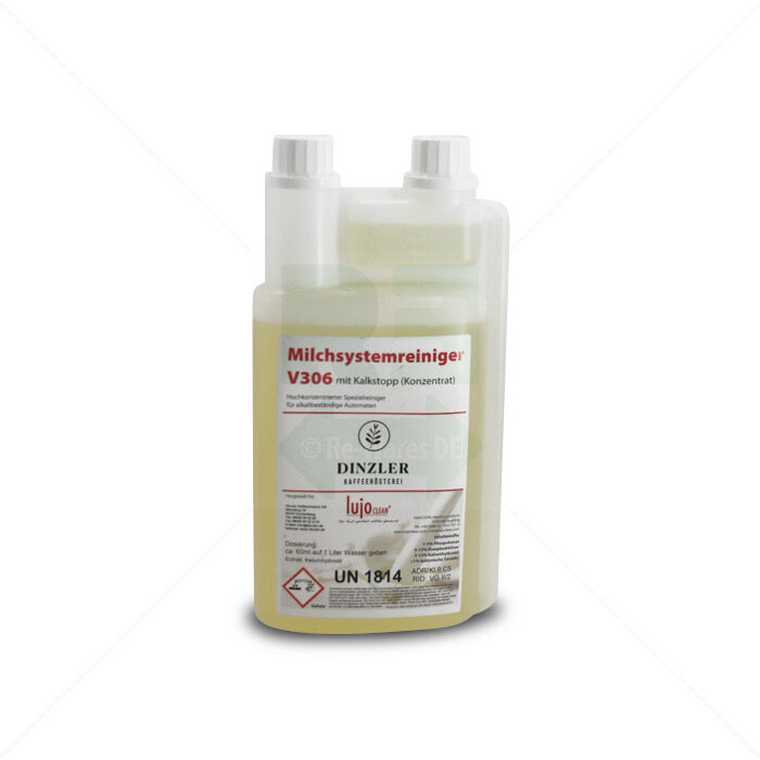 Milchsystemreiniger Dinzler V306 mit Kalkstopp 1L Konzentrat