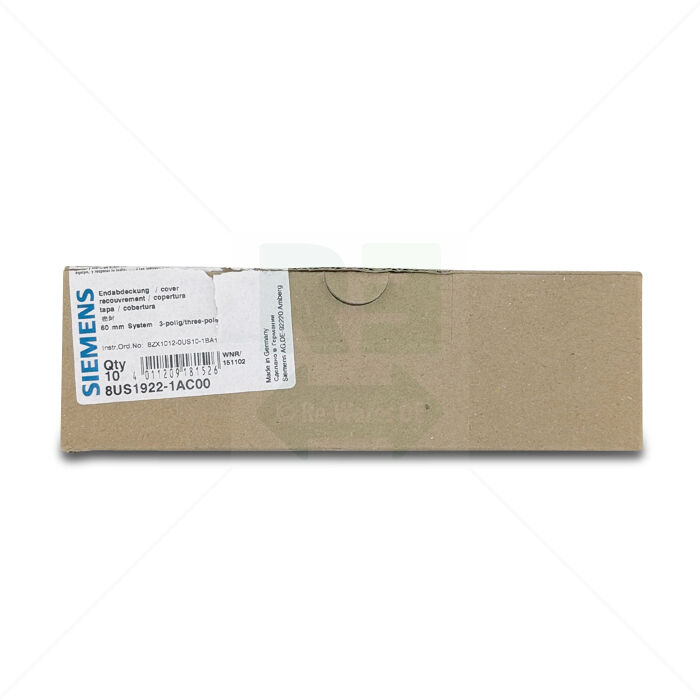 Sammelschiene Siemens 8US1922-1AC00 Endabdeckung
