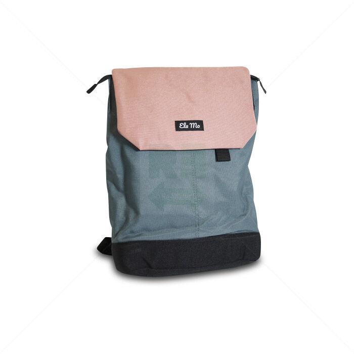 Damenrucksack Ela Mo mit Laptopfach grau rosa