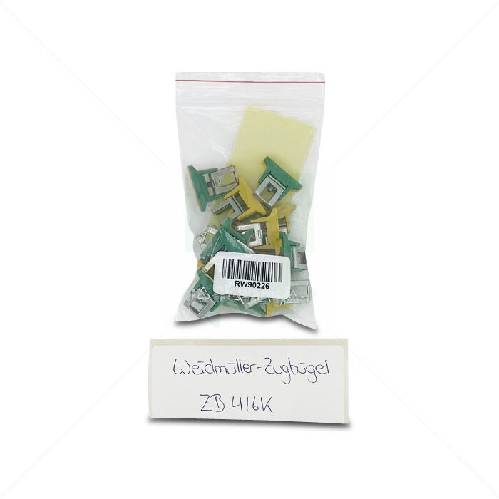 Zugbügel Weidmüller ZB 4/6K Zugbügel für Sammelschiene, 4mm², gelb/grün 18 Stück