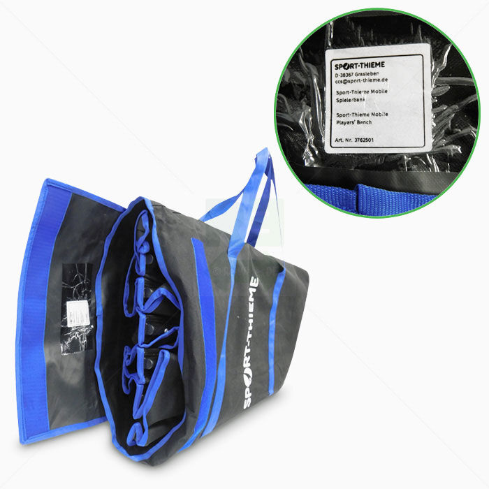 Mobile Spielerbank faltbar 6 Personen Sport-Thieme schwarz