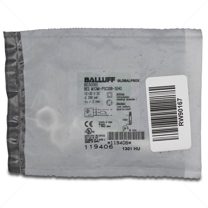 Sensor Balluff BES0060 BES M12MI-PSC20B-S04G Zylinder M12