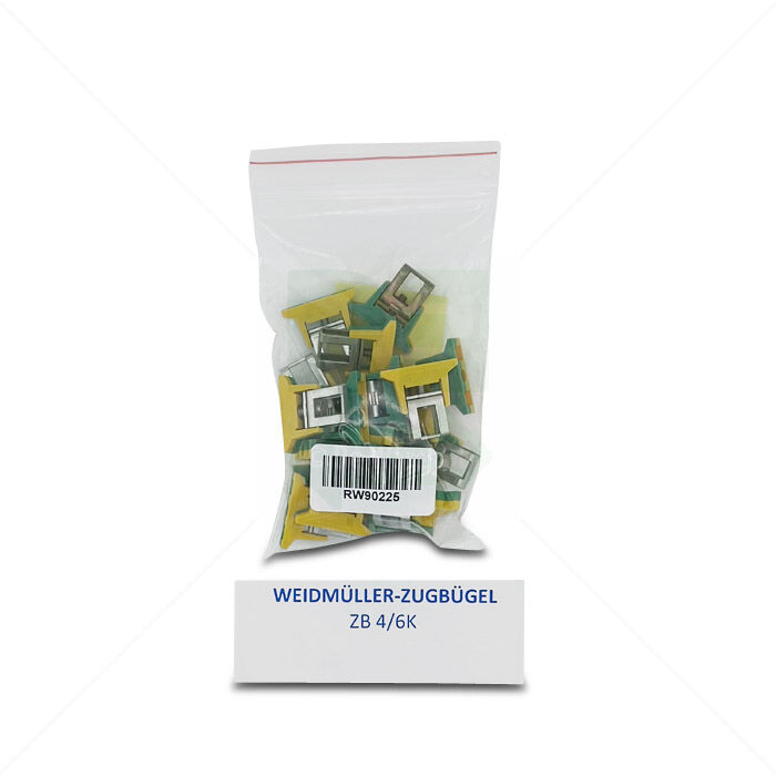 Zugbügel Weidmüller ZB 4/6K Zugbügel für Sammelschiene, 4mm², gelb/grün 20 Stück