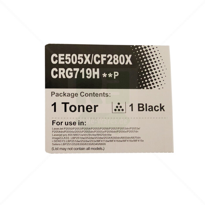Toner DC CE505X/CF280X/719H-PF BK(W/B)
