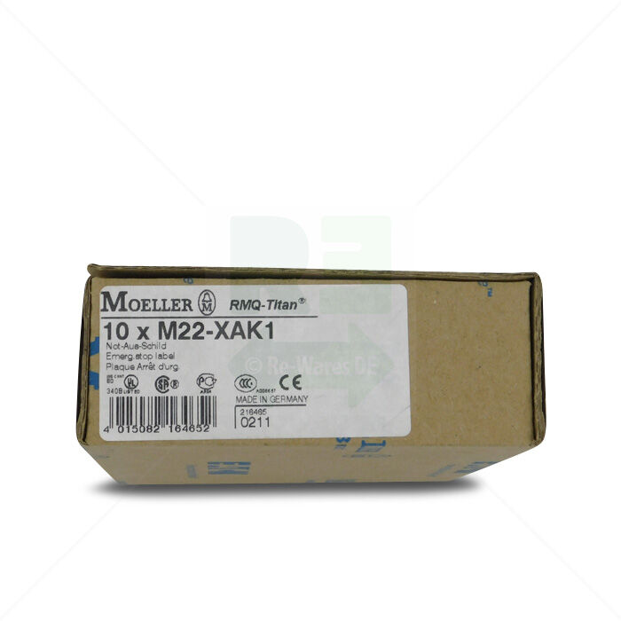 Beschriftungsschild Eaton M22-XAK1 30er Pack