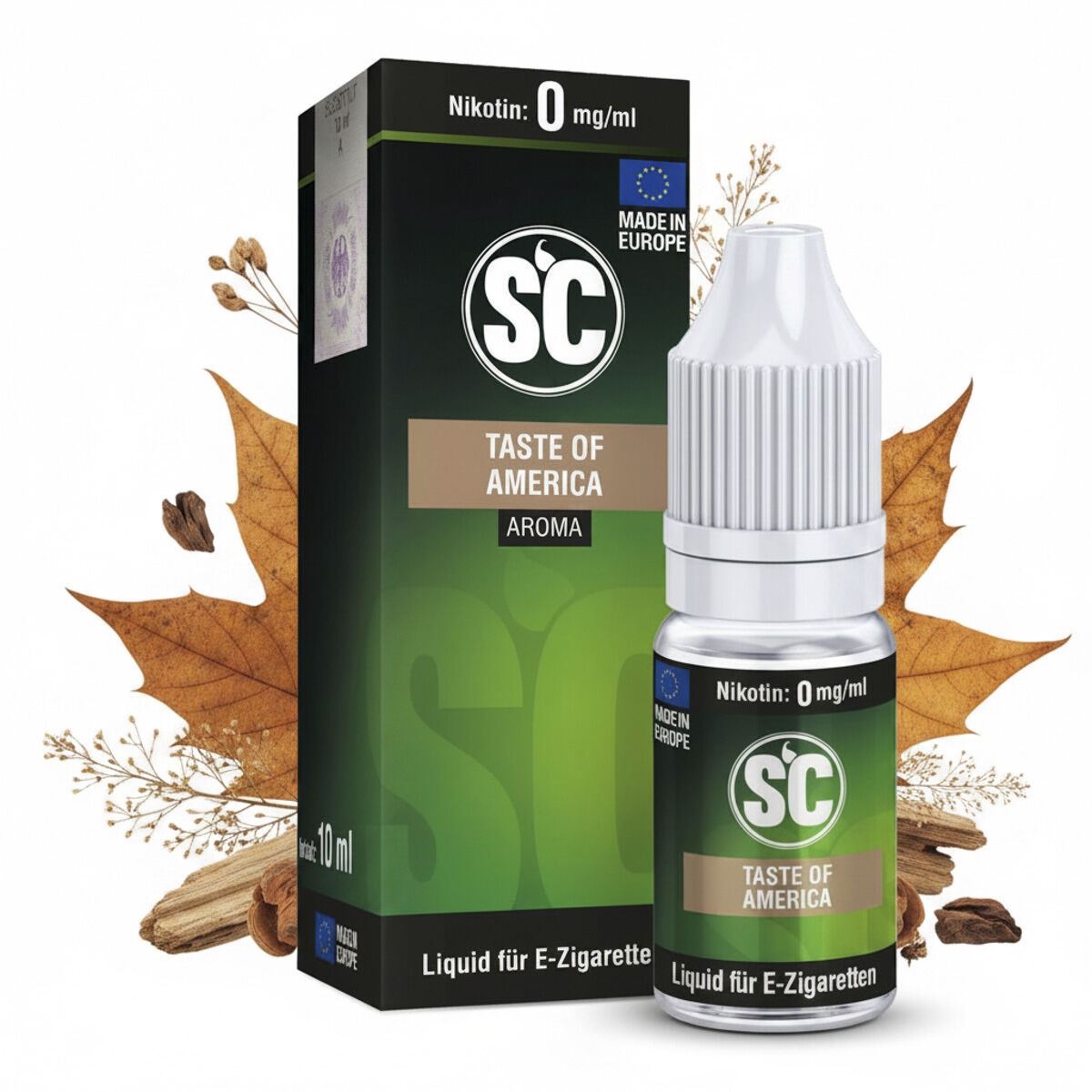 SC Taste of America Tabak Liquid 10 ml – 0 mg/ml