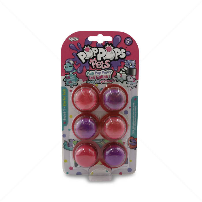 Poppops Snotz YULU Toys Series 1 Starter 6er-Pack rosa