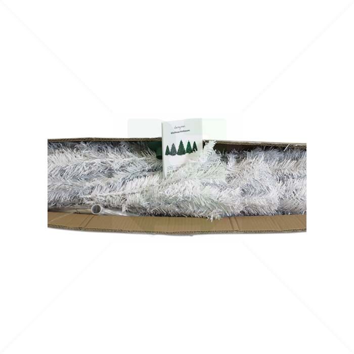 Weihnachtsbaum Hengmei PVC weiß mit Metallständer 210cm Weihnachtsbaum Hengmei PVC weiß mit Metallständer 210cm
