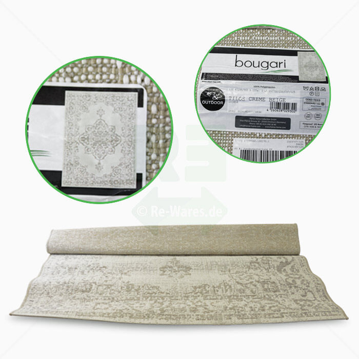 Teppich Bougari Tilos Creme Beige 170 x 120 cm Teppich Bougari Tilos Creme Beige 170 x 120 cm
