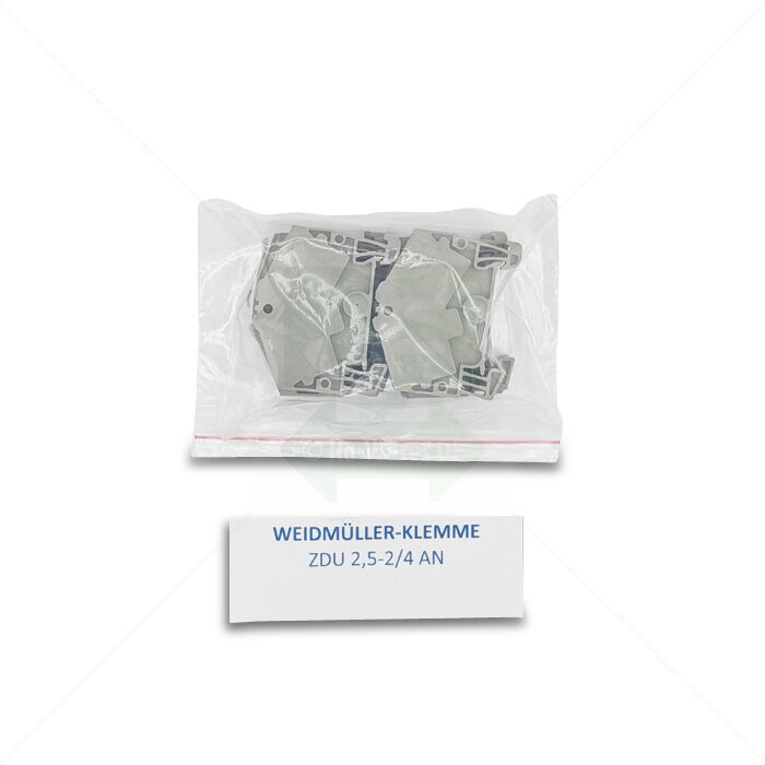 Klemme Weidmüller ZDU 2,5-2/4 AN Durchgangs-Reihenklemme, 2,5mm², beige 12 Stück