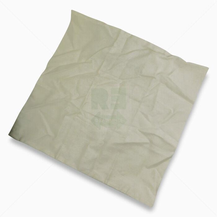 Reisekissen Überzug BW-Satin natur Grüne Erde 40 x 40 cm Bio Baumwolle