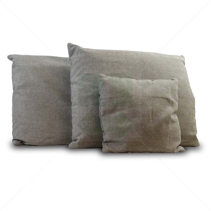 3-teiliges Kissenset beige meliert