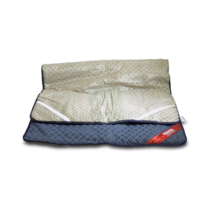 Matratzenschoner gesteppt mit Eckgummis 100x200 cm blau