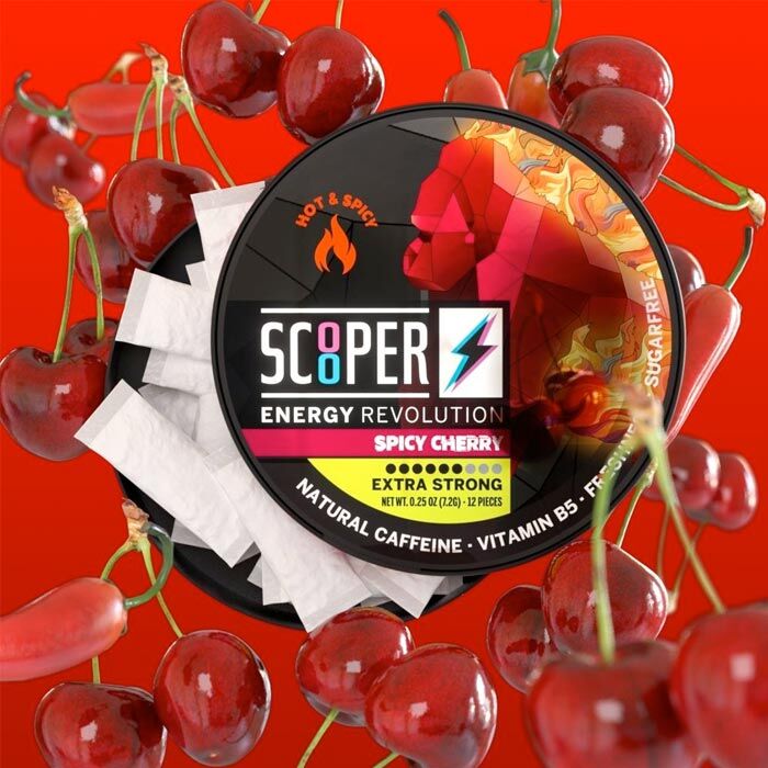Energy Pouch Scooper Spicy Cherry 80mg Koffein 7,2g