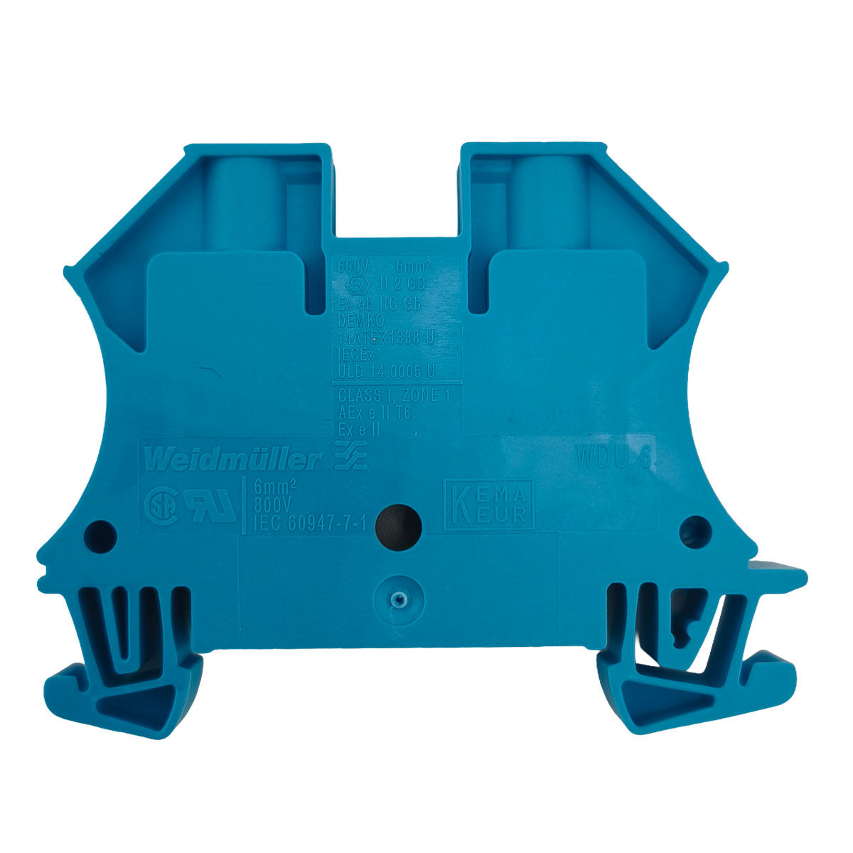 Durchgangsklemmen Weidmüller WDU 6 BL 1020280000 6 mm² blau – 31 Stück