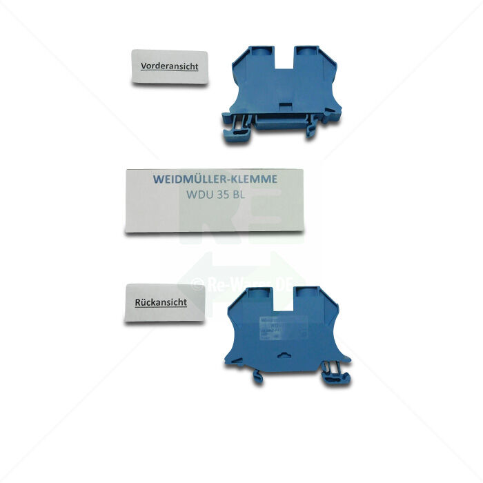 Klemme Weidmüller WDU 35 BL Durchgangs-Reihenklemme 35mm² blau
