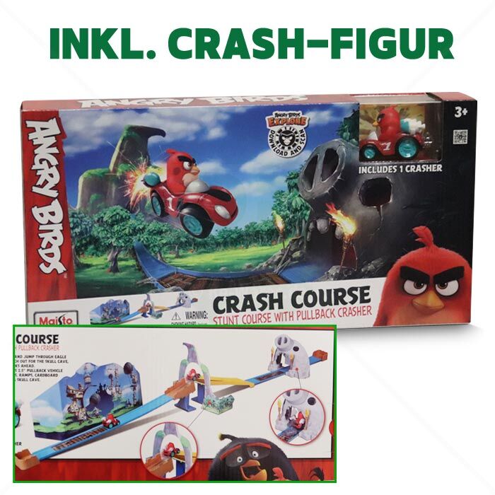 Crashbahn Maisto Angry Birds CRASH COURSE