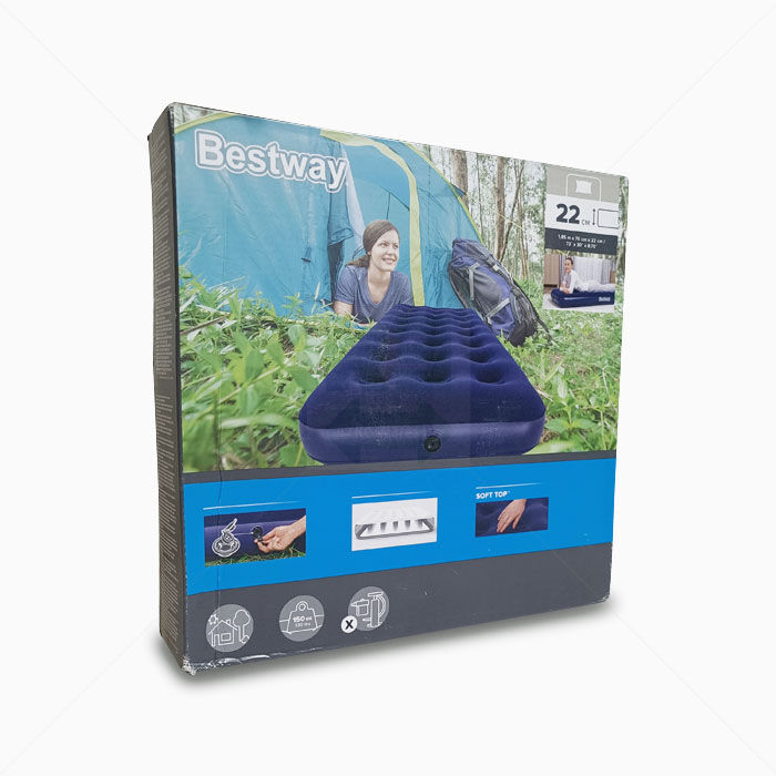 Luftmatratze Bestway bis 150 kg 185 x 76 x 22 cm blau
