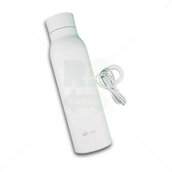 Thermoflasche JuiceBox Temperaturanzeige Display 600 ml weiß